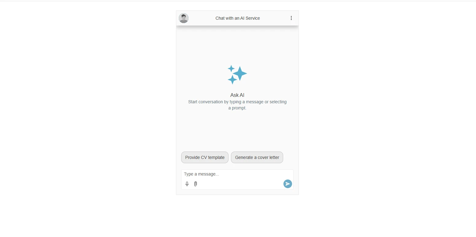 See Ai Chat demo screenhot