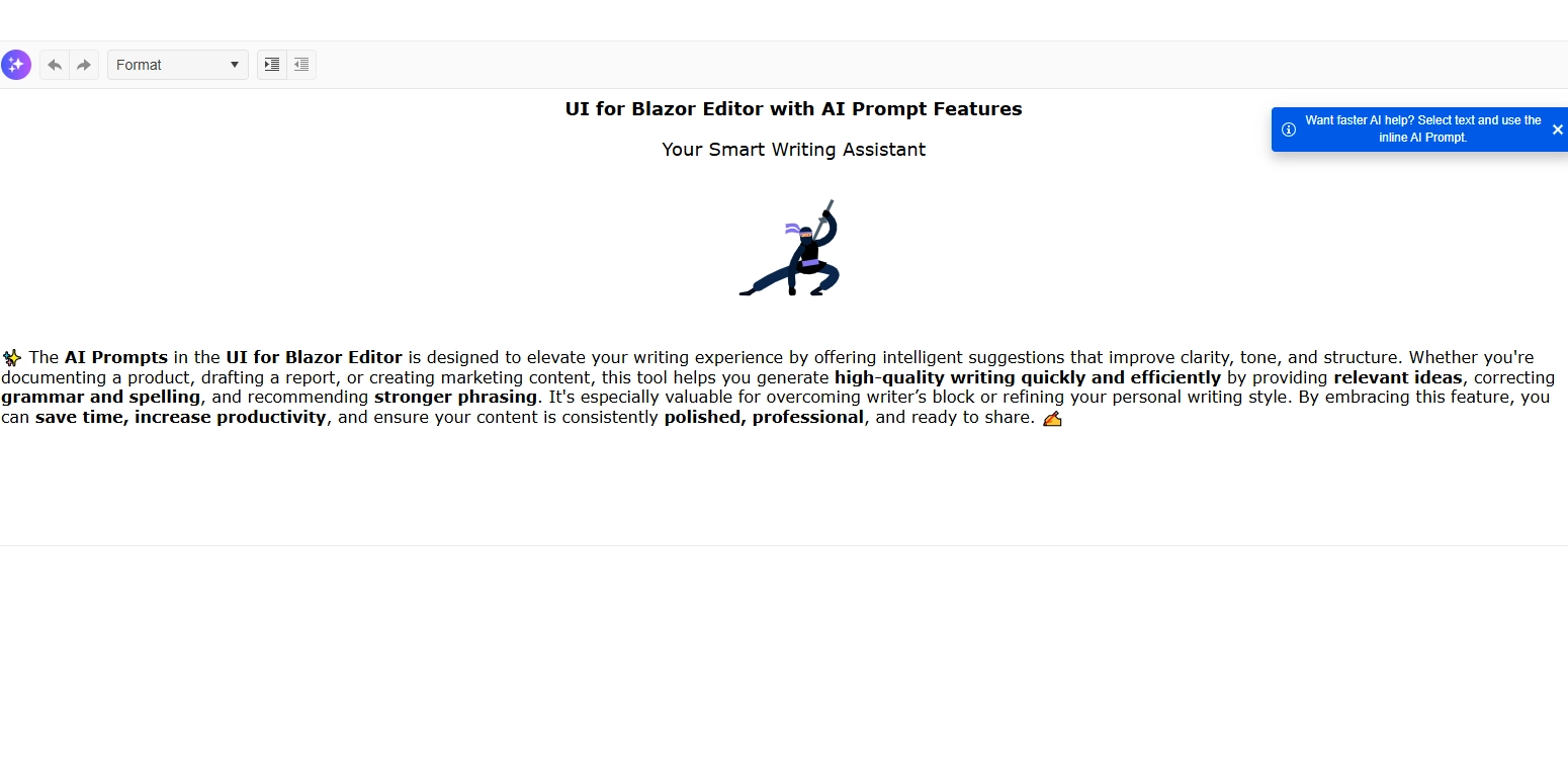 See AI Integrated Editor