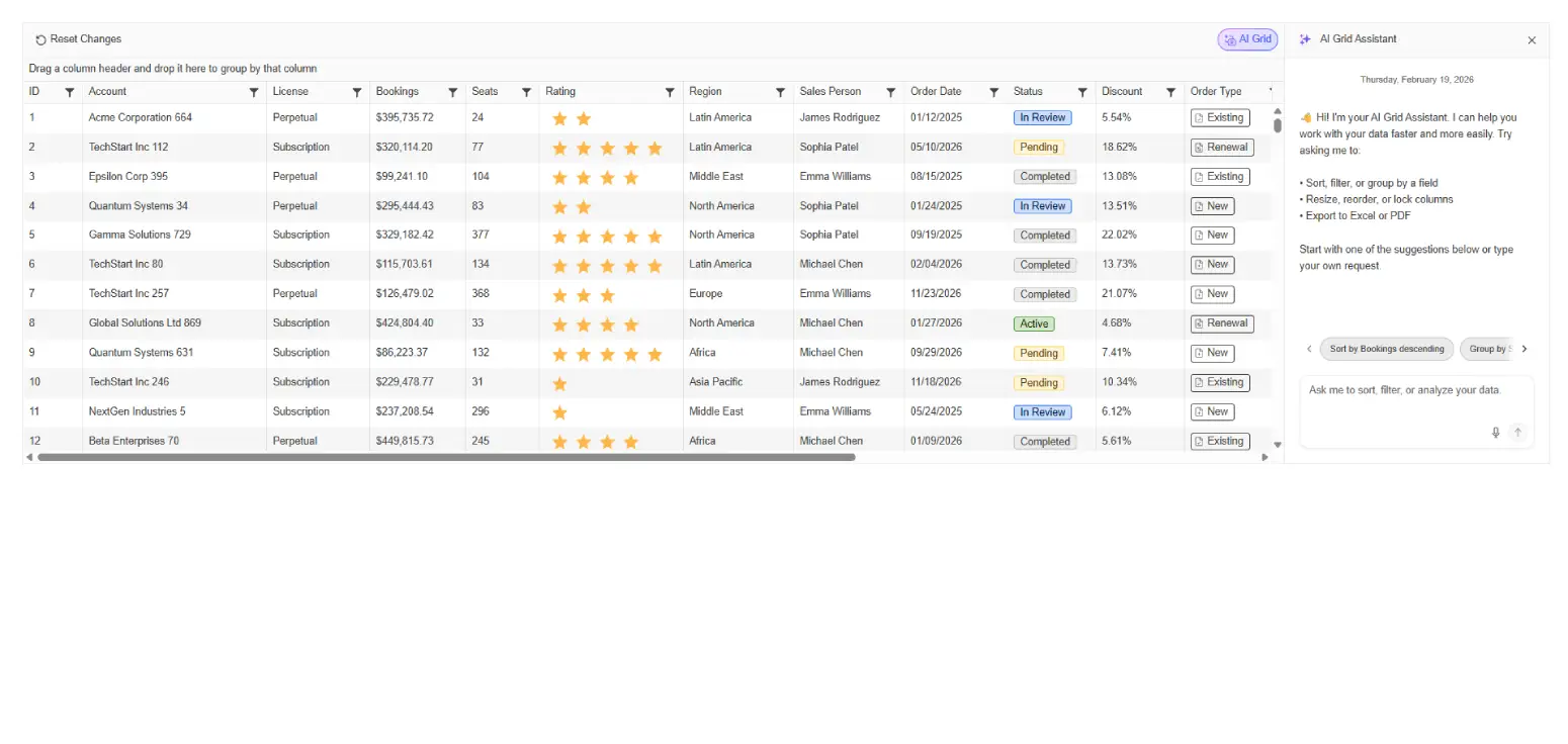 Grid AI Chat Assistant screenshoot