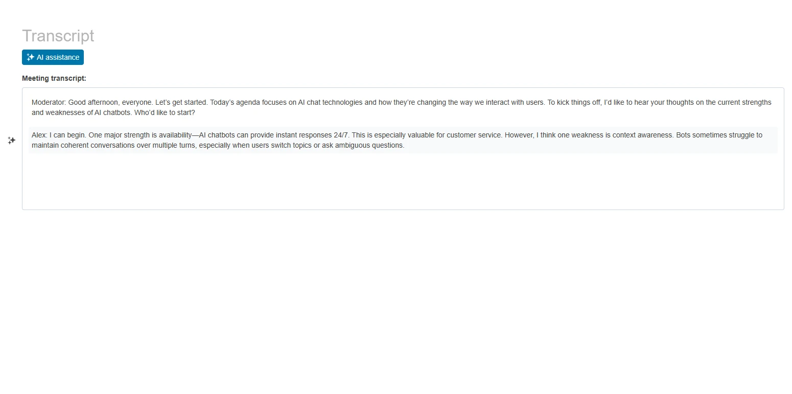 See Inline AI Prompt demos screenshot