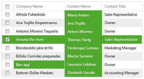 Selecting Cells, Columns and Rows