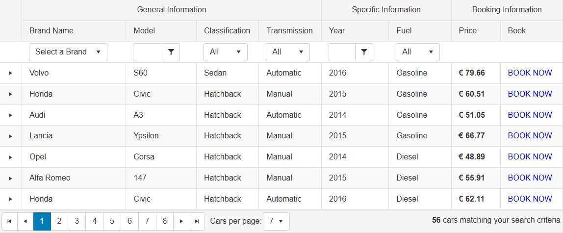 See ASP.NET AJAX Data Grid demo screenshot