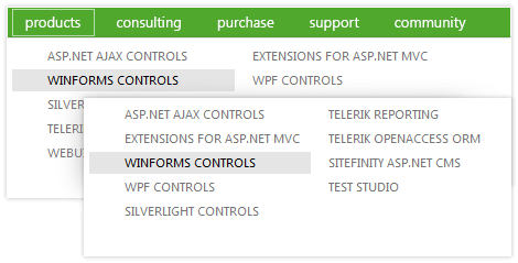 Telerik UI for ASP.NET AJAX Menu - multicolumn support