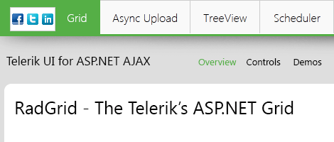 Telerik UI for ASP.NET AJAX TabStrip - templates
