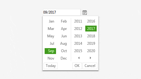 Telerik UI for ASP.NET AJAX Calendar - month and year picker