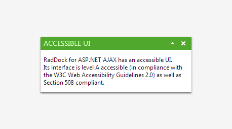 Telerik UI for ASP.NET AJAX Dock - docking