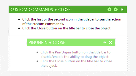 Telerik UI for ASP.NET AJAX Dock - interactions