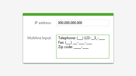 Telerik UI for ASP.NET AJAX Input - Masked text box