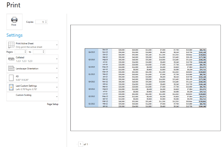 Telerik UI for ASP。网络核心SpreadProcessing-  print page setup