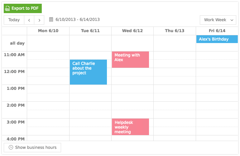 Scheduler Core Components Telerik UI for Core