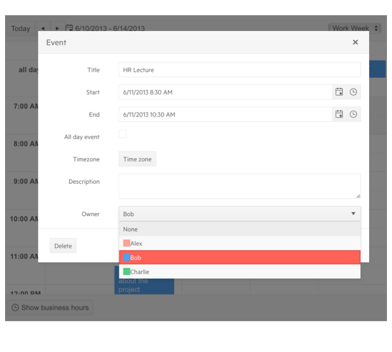 Telerik UI for ASP.NET Core Scheduler Editing