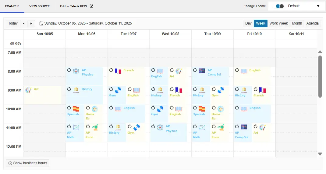 Scheduler-screenshot