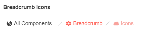 Telerik UI for ASP.NET MVC Breadcrumb Icons