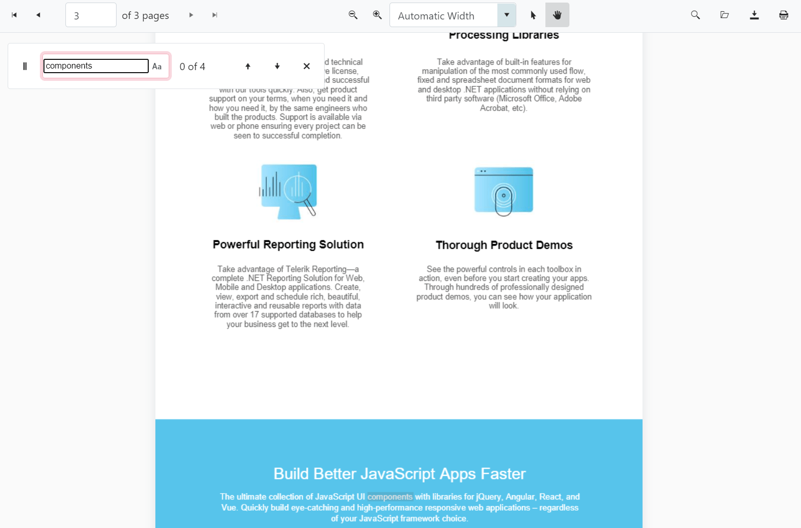 PDF Viewer - ASP.NET MVC Controls | Telerik UI For ASP.NET MVC