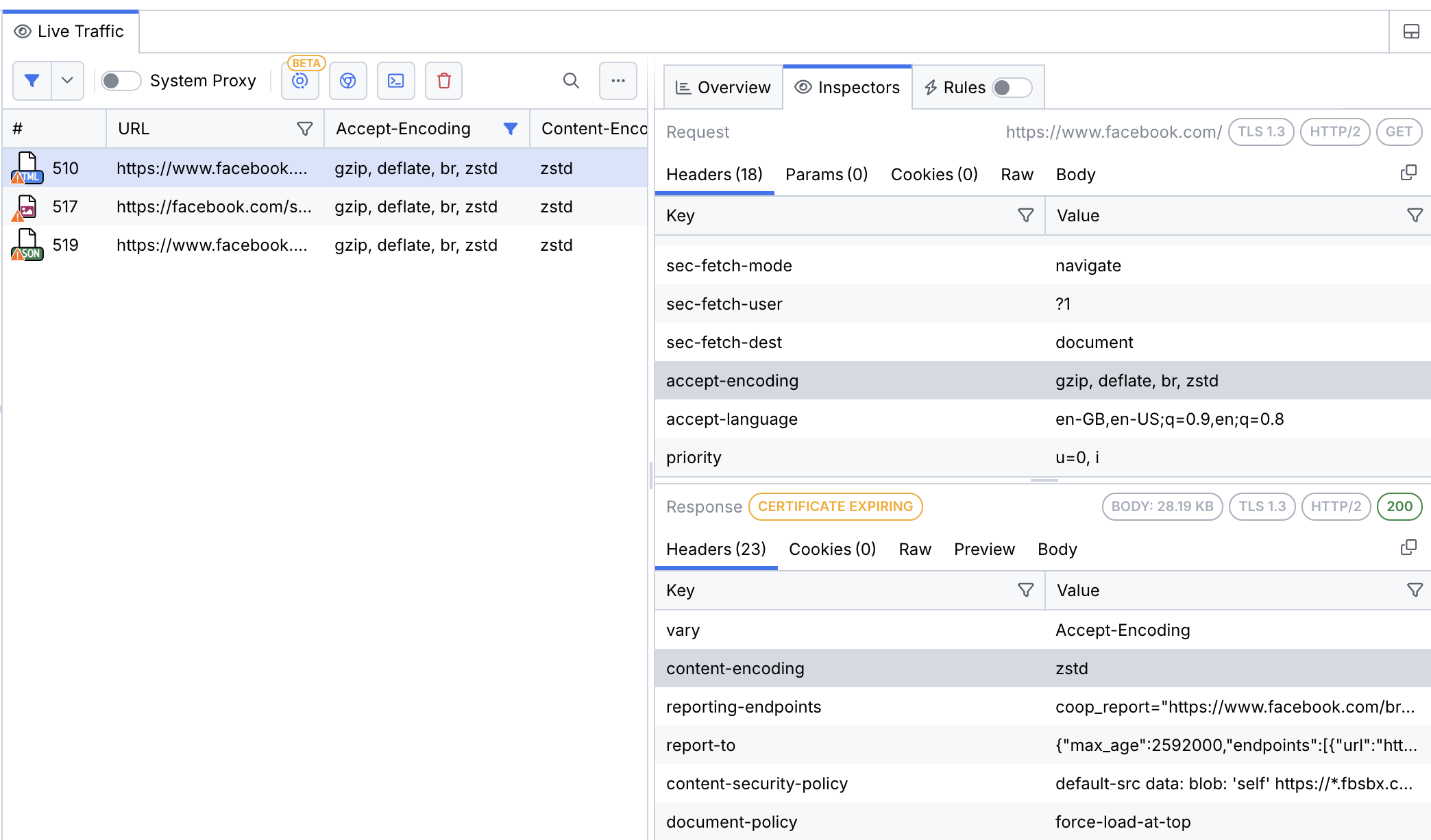 Zstandard-support-zstd Fiddler Everywhere