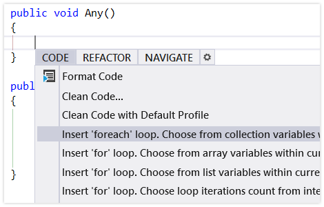 Code and file templates for C#, Visual Basic, ASP.NET, XML in Visual Studio