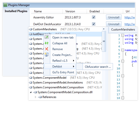 telerik justdecompile offline