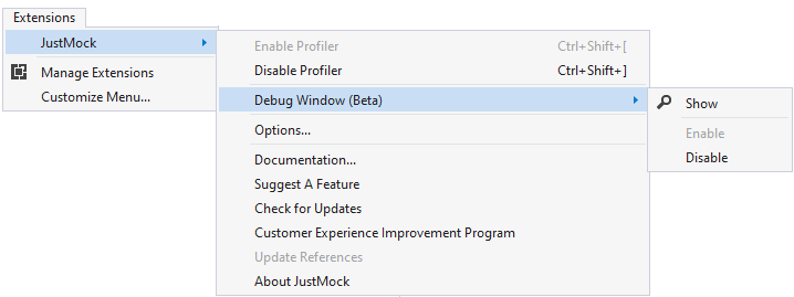 DebugWindow_Menu DebugWindow Menu