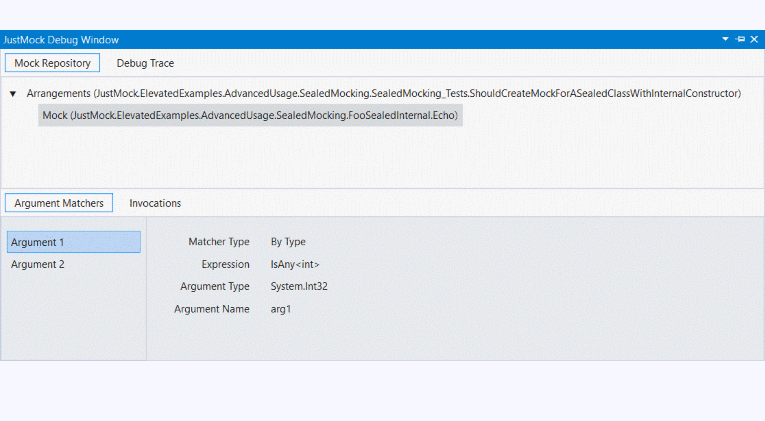 Debug Window Now Shows Argument Information
