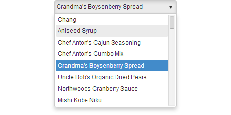 JQuery DropDownList Widget | Kendo UI For JQuery
