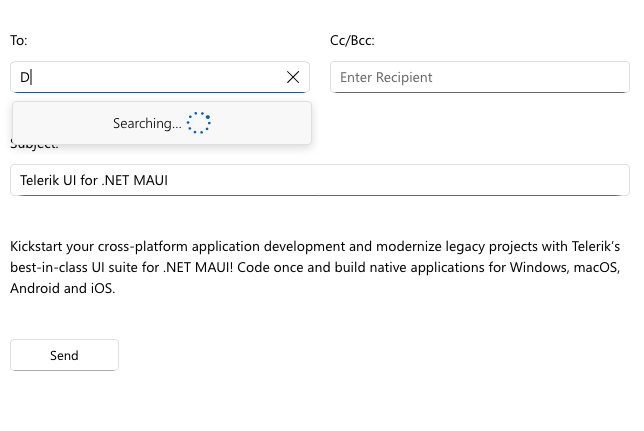 .NET MAUI自动完成远程搜索控制