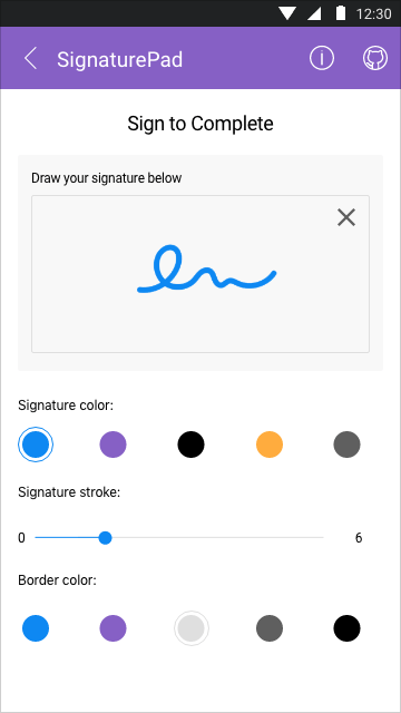 .NET MAUI SignaturePad Control Configuration