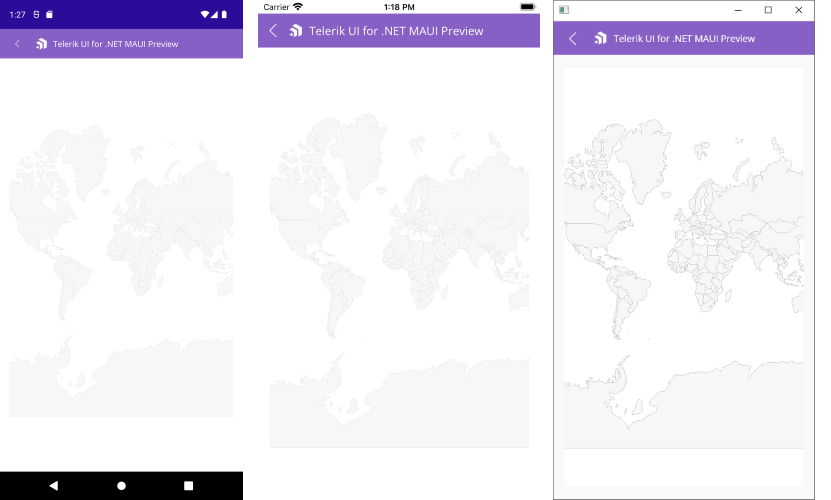 .NET MAUI Map control Telerik UI for .NET MAUI Map control