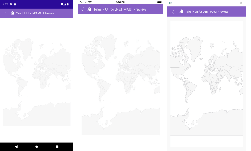 Telerik UI for .NET MAUI Map control