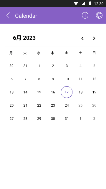 NET MAUI Calendar - Localization