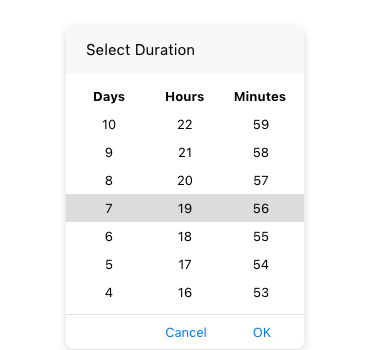 NET MAUI TimeSpanPicker component