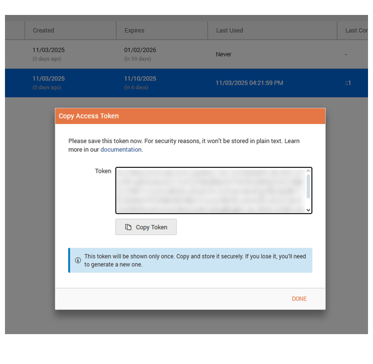 Access Token Provisioning in the Report Server.NET UI