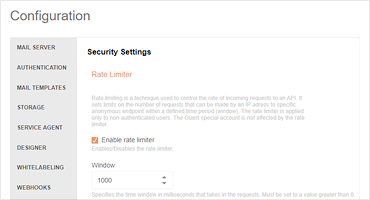 Rate Limiter Functionality in Report Server