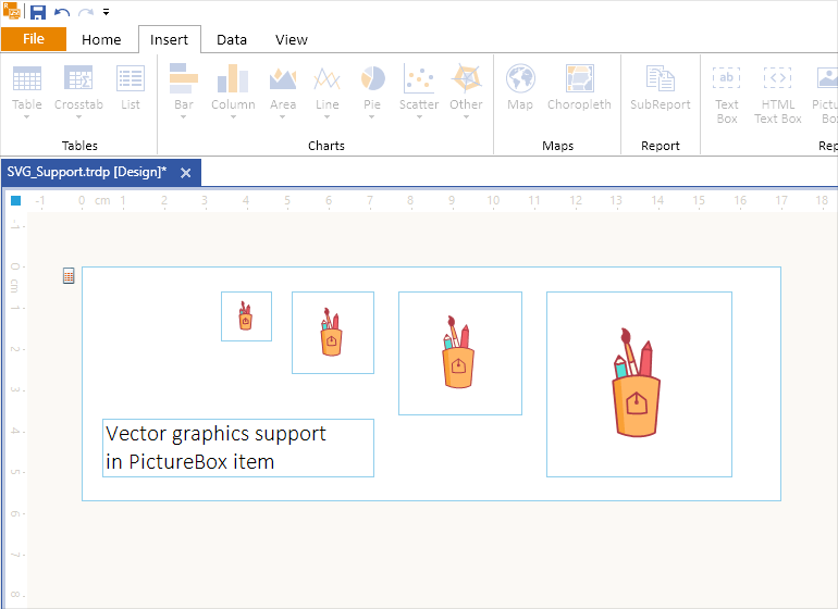 SVG Images Support in Telerik Report Server 