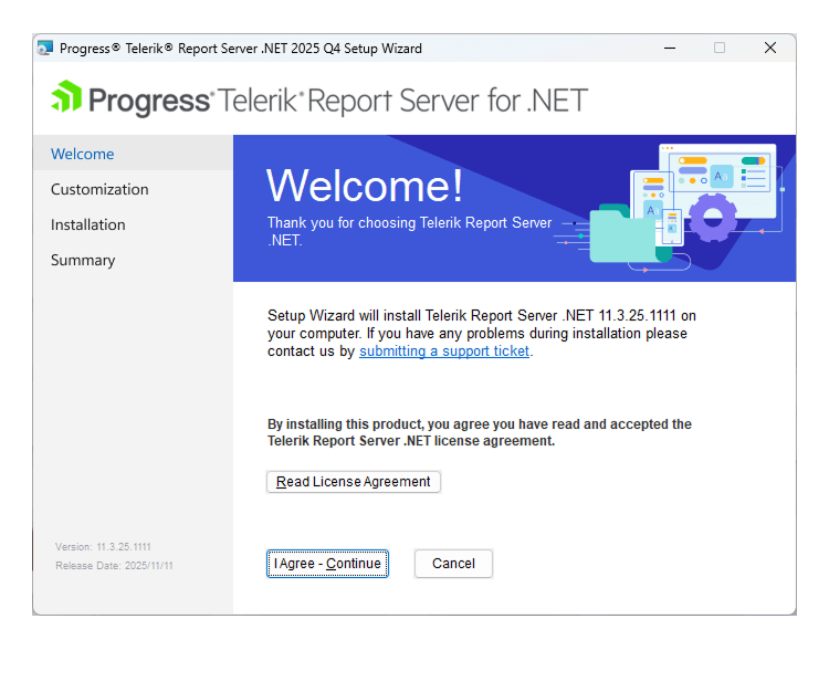 RS.NET Dedicated Installer Report Server