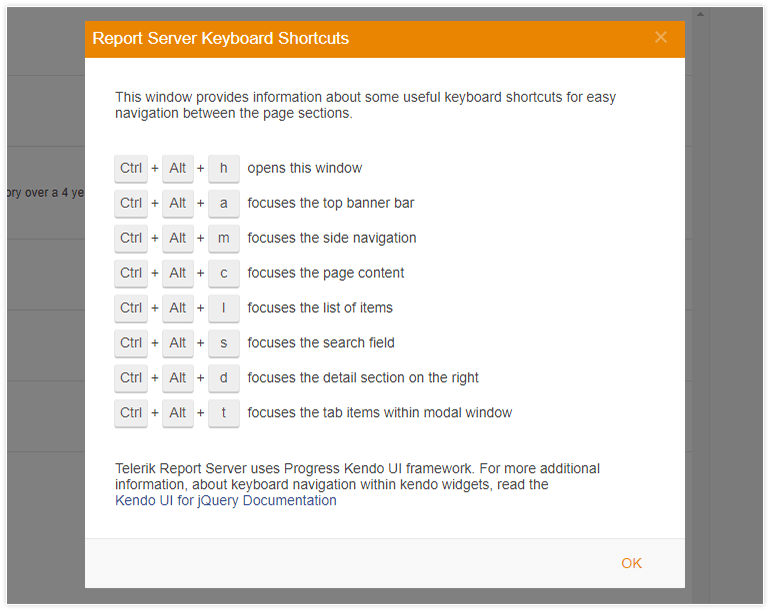 accessibility for web management app in Report Server 