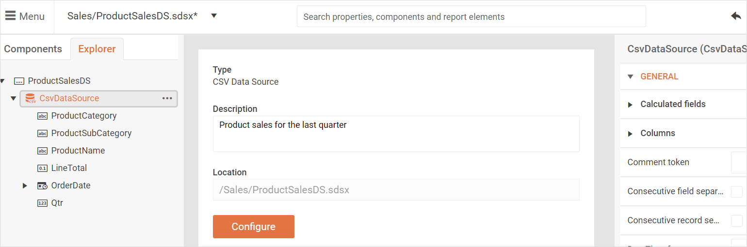 Predefine and Reuse Data Sources Across Different Reports