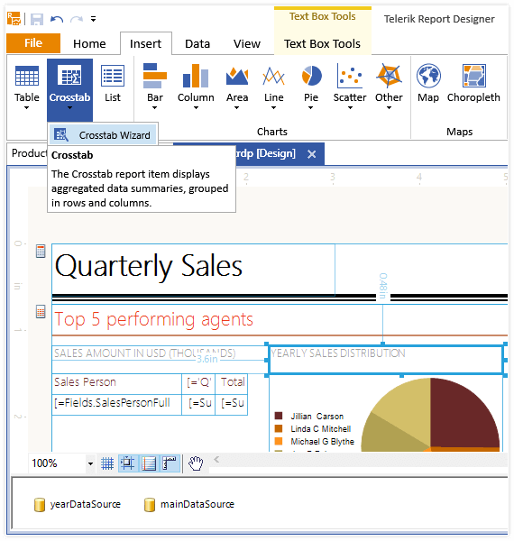 .NET Report Designer Example