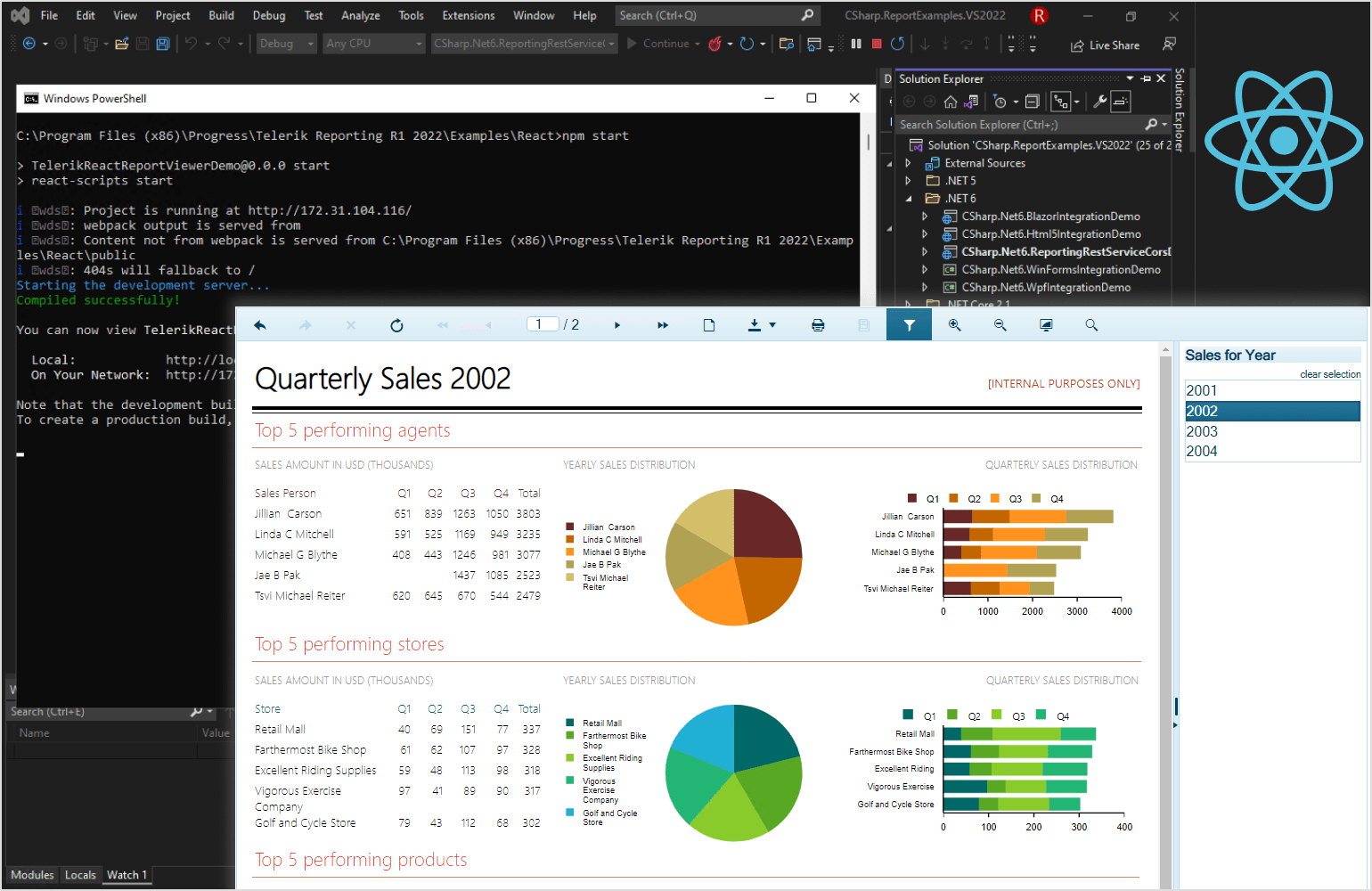 React Report Viewer