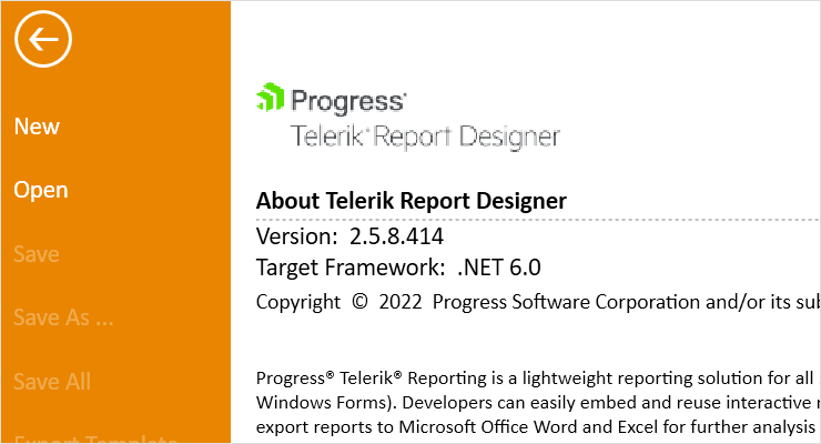 Standalone Report Designer for .NET 5+