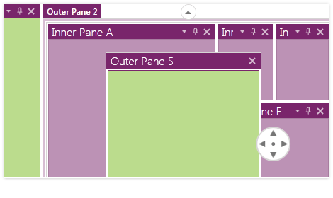 WPF Docking control showcasing nested docking