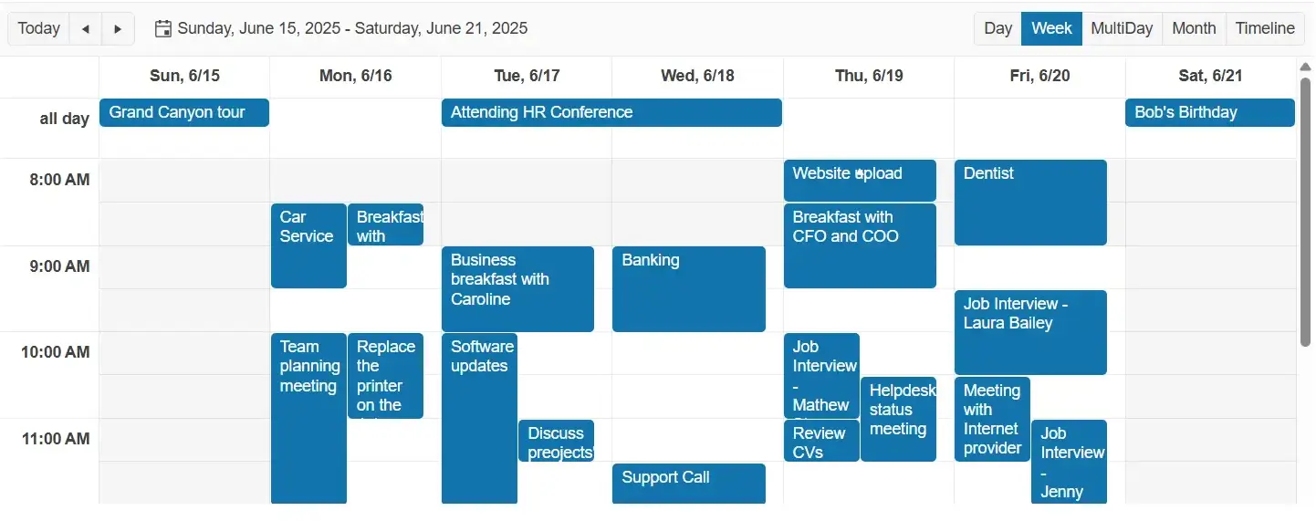 Scheduler-screenshot