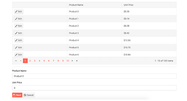 Telerik UI for Blazor External Edit Form