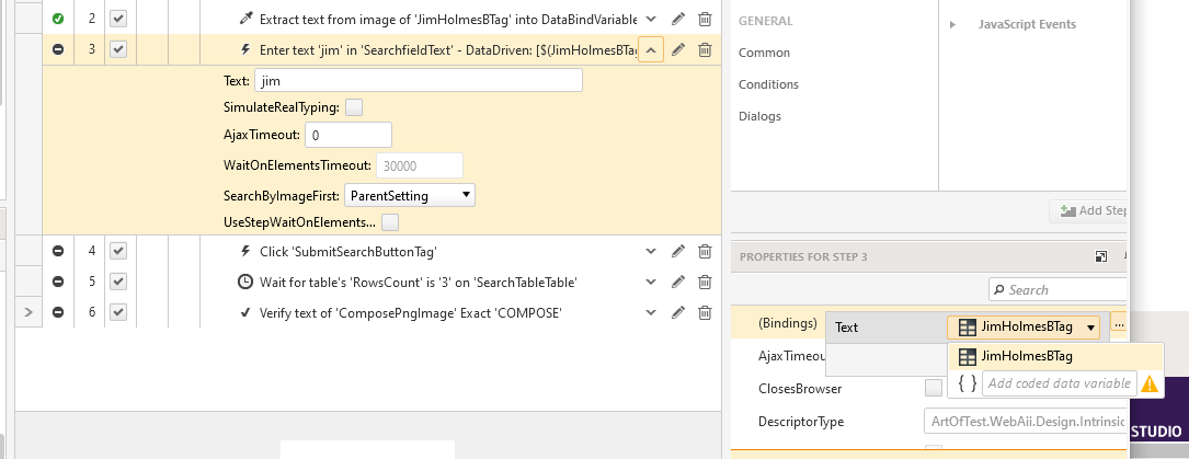 OCR Extract Text Data Binding OCR Extract Text Data Binding