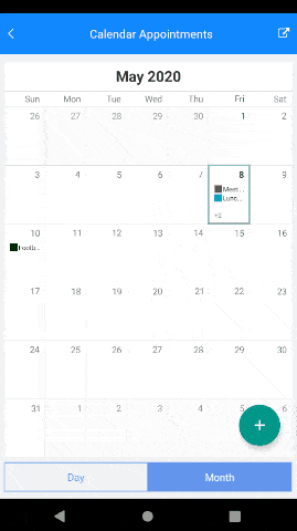 Telerik UI for Xamarin Calendar Appointments