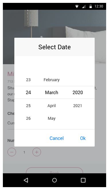 Telerik UI for Xamarin - Date range for DatePicker control