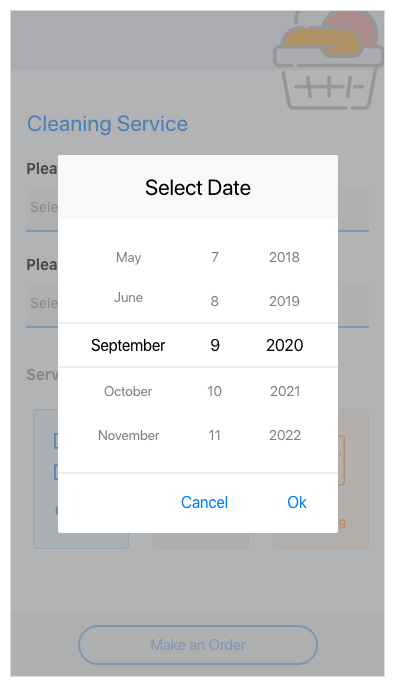 Telerik UI for Xamarin - DatePicker control