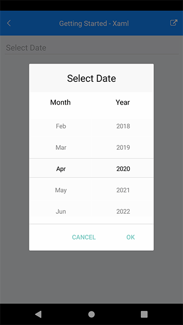 Xamarin DatePicker Control | Progress Telerik UI For Xamarin