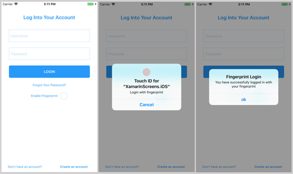 Login Screen With Fingerprint Login Screen With Fingerprint