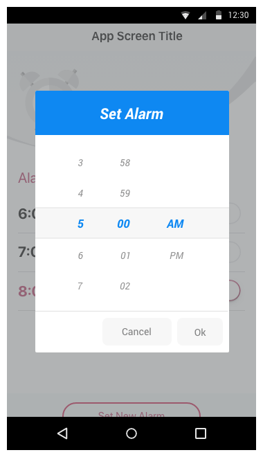 Xamarin的Telerik UI - TimePicker灵活的样式API