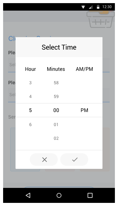Telerik UI for Xamarin - TimePicker time range
